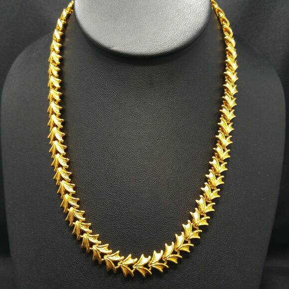 Vintage Napier Gold Plated Necklace, 18" , 1980s - Picture 3 of 10